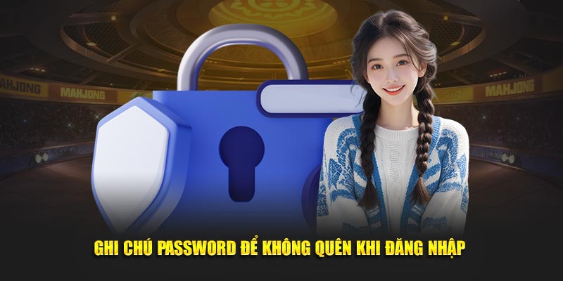 Ghi chú password để không quên khi đăng nhập