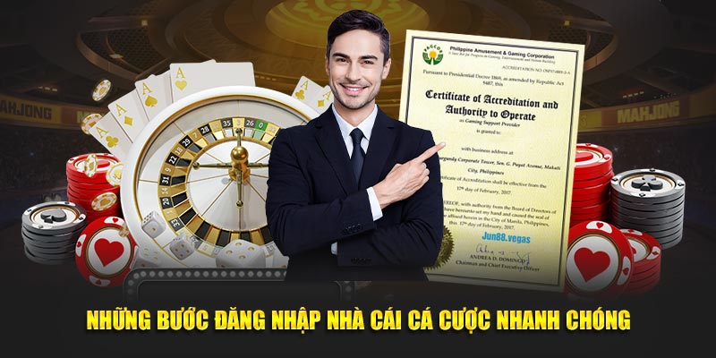 Những bước đăng nhập nhà cái cá cược nhanh chóng